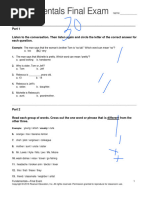 Top Notch Fundamentals Assessment Final ExamSS