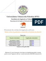 Documentul Cerințe de Comandă Și Livrare Alimente