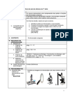 Plano de Aula Microscópio