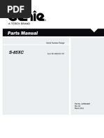 Parts Manual: Serial Number Range