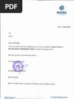 Manba Finance Closing Letter