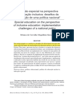 Texto II - EDUCAÇÃO ESPECIAL NA PERSPECTIVA DA EDUCAÇÃO INCLUSIVA TEXTO 1