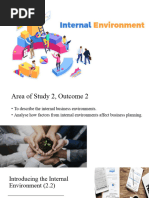 Year 11-Business Management, Slides, Unit 1, AoS 2, The Internal Environments