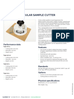 D 08 01 Circular Sample Cutter