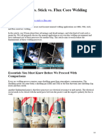 MIG Vs TIG Vs Stick Vs Flux Core Welding Processes