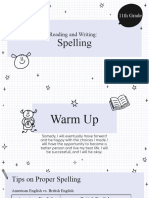 Spelling: Reading and Writing