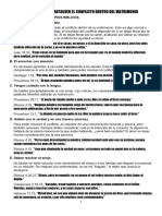 Principios para Resolver El Conflicto Dentro Del Matrimonio