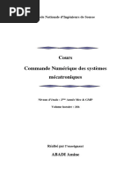 Cours Commande Numérique Des Systèmes Mécatroniques: Ecole Nationale D'ingénieurs de Sousse