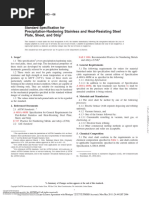 Precipitation-Hardening Stainless and Heat-Resisting Steel Plate, Sheet, and Strip