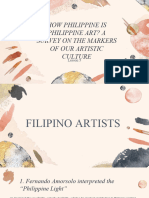 HOW PHILIPPINE IS PHILIPPINE ART? A SURVEY ON THE MARKERS OF OUR ARTISTIC CULTURE Lesson 5