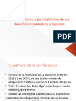 La Exigibilidad y Justiciabilidad DESC