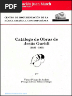 Catalogo de Obras de Jesus Guridi (1886 1961)