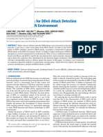 A New Framework For DDoS Attack Detection and Defense in SDN Environment