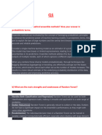 A) What Is Motivation Behind Ensemble Methods? Give Your Answer in Probabilistic Terms