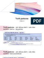 Verb Patterns