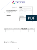 Simulare Evaluare Nationala Martie 2023