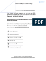 The Effect of Local Sources On Aerosol Particle Number Size Distribution Concentrations and Fluxes in Helsinki Finland