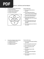 Worksheet 4 - Sets