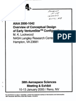 Aiaa 2000-1042 of Conceptual Design of Early Venturestar Tmconfigurations M. K. Lockwood