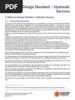 Hydraulic Services Design Standard