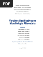 Trabajo Microbiología de Los Alimentos