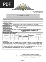 Authority To Print (ATP)