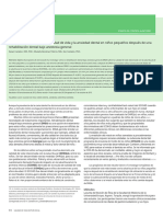 Assessing Change in Quality of Life and Dental Anxiety in Young Children Following Dental Rehabilitation Under General Anesthesia..en - Es