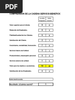 Ejercicio Cadena Servicio Beneficio Con Respuesta