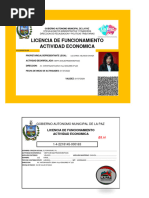 Licencia de Funcionamiento GC