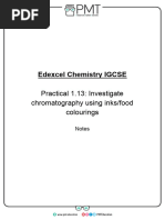 Investigating Chromatography