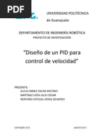 Diseño de Un PID para Control de Velocidad