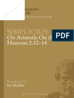 (Ancient Commentators On Aristotle) Simplicius & Ian Mueller - Simplicius - On Aristotle On The Heavens 2.10-14-Bristol Classical Press - Bloomsbury Academic (2005)