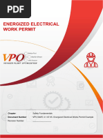 VPO - SAFE.3.1.07.05. Energized Electrical Works Permit