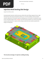 Injection Mold Venting Slot Design