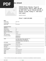 NEMA Type S Motor Starters (8536 8736 8606) - 8536SEO1V02H632S