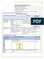 Sesiones de Aprendizaje Con Procesos Didacticos C.T