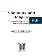 Kehoe Shamans and Religion An Anthropological