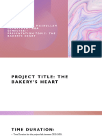 Name:Tehmina Nasrullah Department:Bba Semester:7 Presentation Topic: The Bakerys Heart