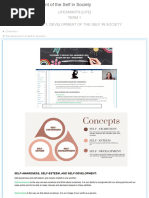 Chapter 1 Development of The Self in Society - Term 1 Notes