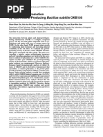 Plant Growth Promotion by Spermidine-Producing Bacillus Subtilis OKB105