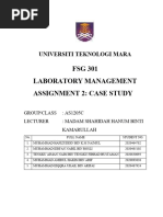 Group 5 - Assignment 2 Case Study - Laboratory Management - FSG301