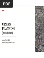 Lect 01. URBAN PLANNING Introduction