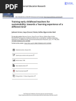 Training Early 2016 - Şebnem Et Al - Childhood Teachers For Sustainability - Towards A Learning Experience of A Different