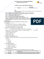 Evaluación de Diagnóstico 10mo EGB