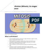 Mitotic Cell Division