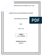 Clase 11. 06-09-22. Ejercicios de Aplicación Analítica y Grafica Sobre Mru y Mrua.