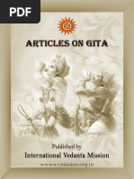 Articles On Gita