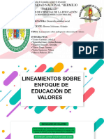 Lineamiento de Valores