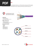 Siemon Tera 600mhz FFTP Cable International - Spec Sheet