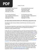 Letter Opposing Sen. Marco Rubio's Amendment 1237 To H.R. 4366